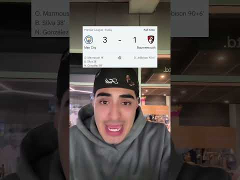 Man City vs Bournemouth… #football #premierleague #debruyne #kdb #mancity #marmoush #rodri