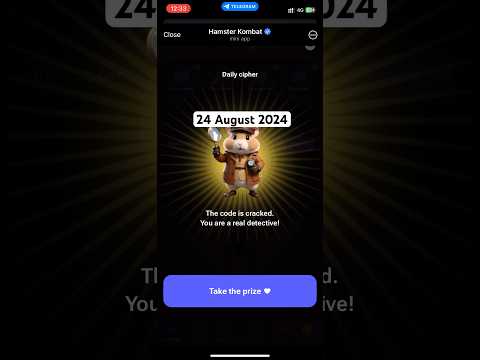 Hamster Kombat 25 August Daily Cipher Code