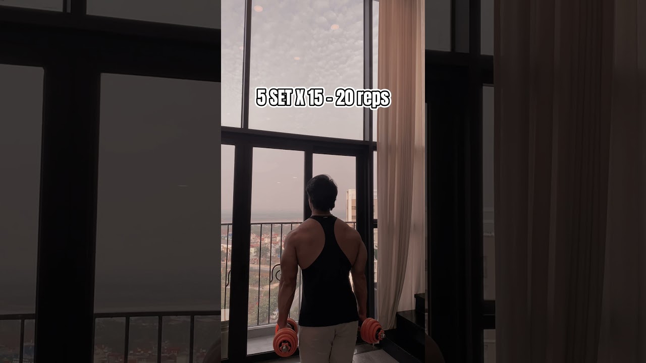 Lịch Tập Tại Nhà (Tạ Đơn) Ngày 2: Lưng & Tay Trước 💪 | Shorts