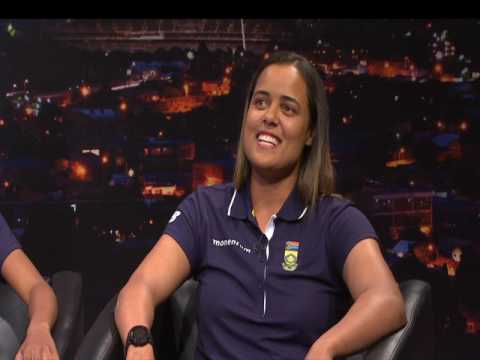 Thomas Mlambo interviews female cricketers Chloe Tryon and Raisibe Ntozakhe