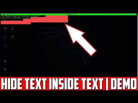 Hiding Text Inside A Text | Steganography Demo
