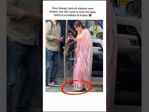 Because she is Sridevi's daughter.❤️#shorts #bollywood #song #janhavikapoor #shridevi