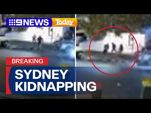CCTV shows moment of alleged kidnapping | 9 News Australia
