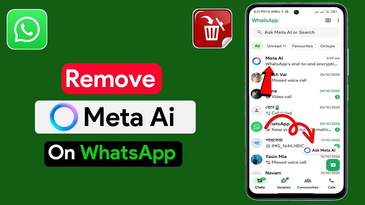 Remove Meta AI Permanently from WhatsApp