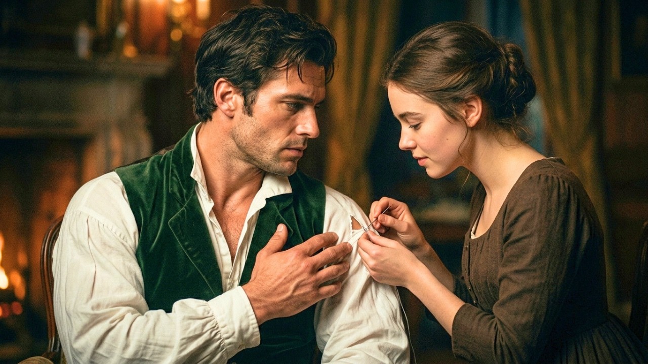 THE DUKE'S ESTATE CALLED FOR A SEAMSTRESS — UNAWARE SHE'D MEND MORE THAN HIS TORN COAT...