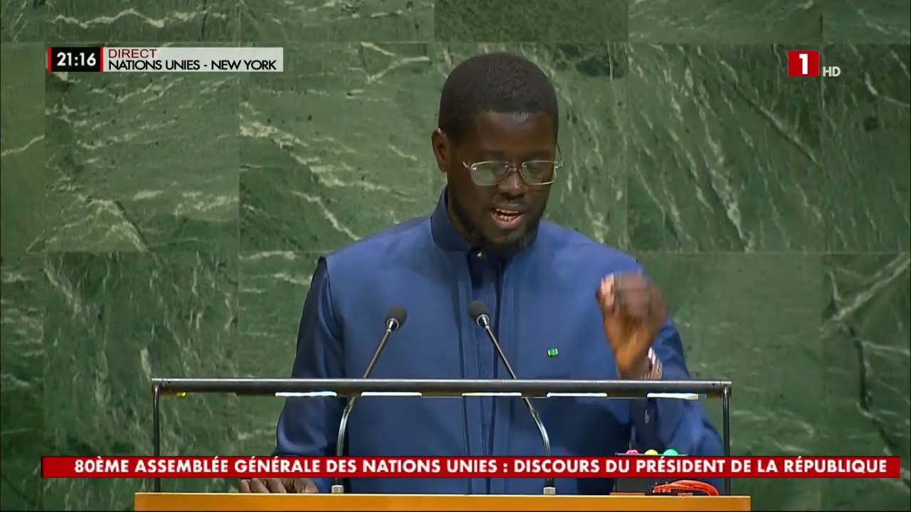 Discours marquant du Président Bassirou Diomaye Faye à l'80ème Assemblée Générale de l'ONU 🌍
