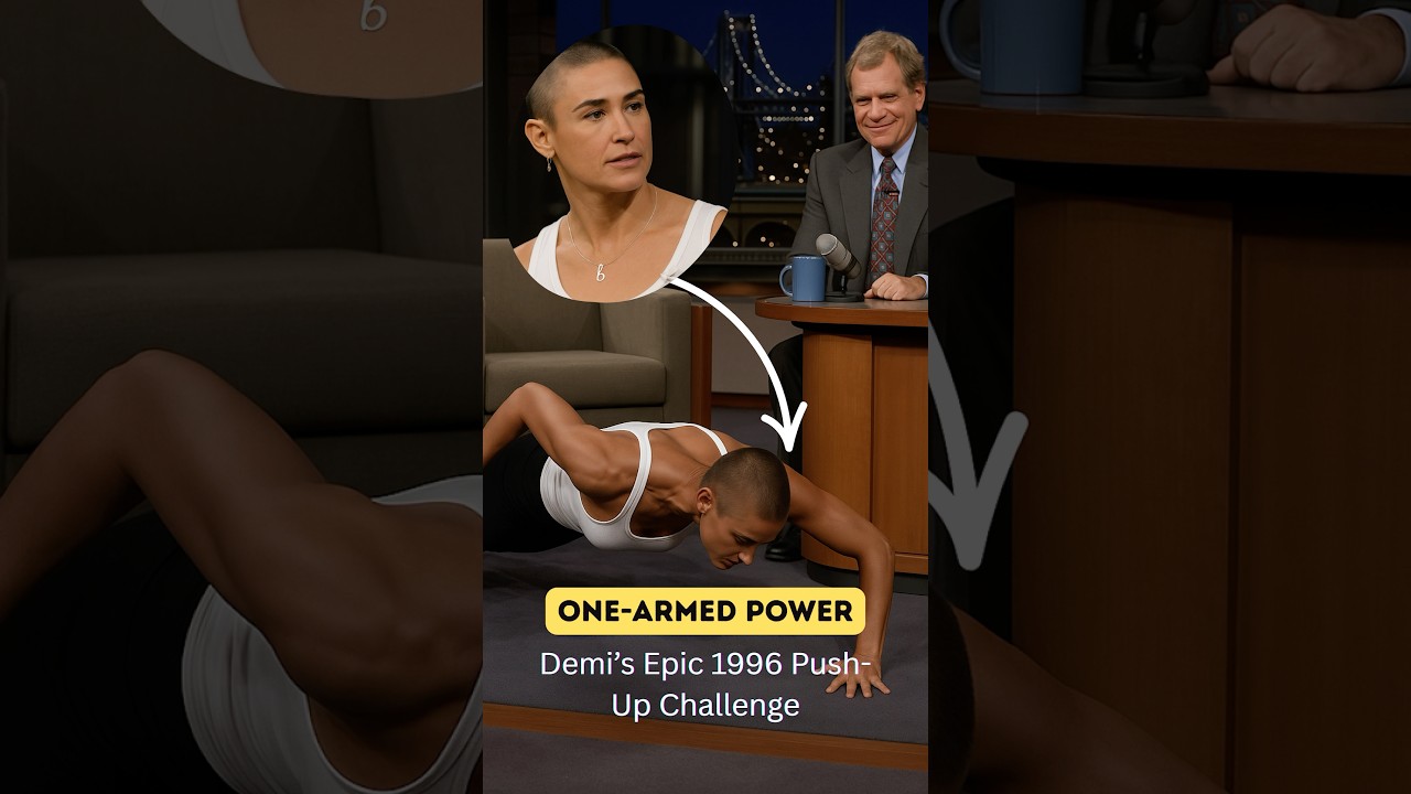 Demi Moore’s Stunning One-Armed Push-Ups on Letterman | G.I. Jane Behind-the-Scenes 💪