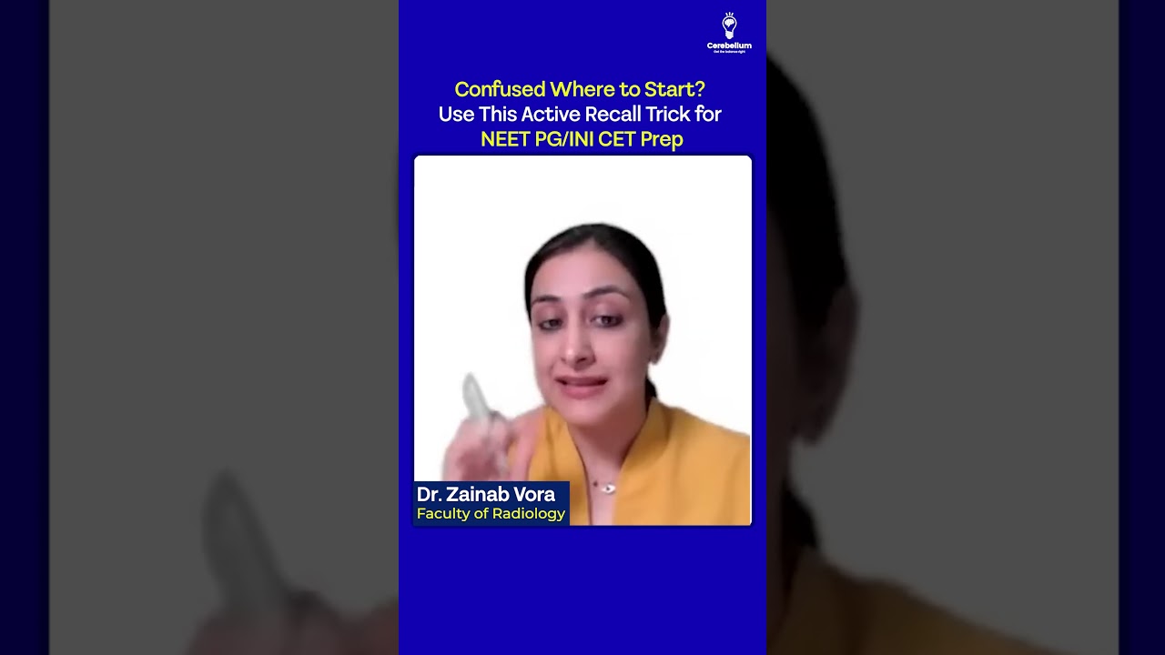 Active Recall Trick for NEET PG/INI CET Prep 🩺