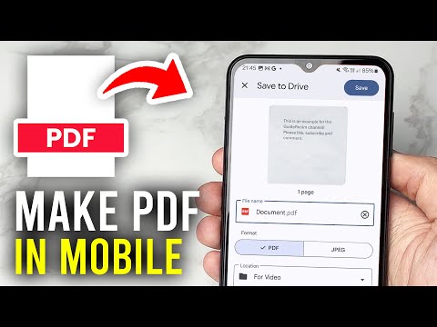 Guide to Creating PDF Files on Mobile Devices