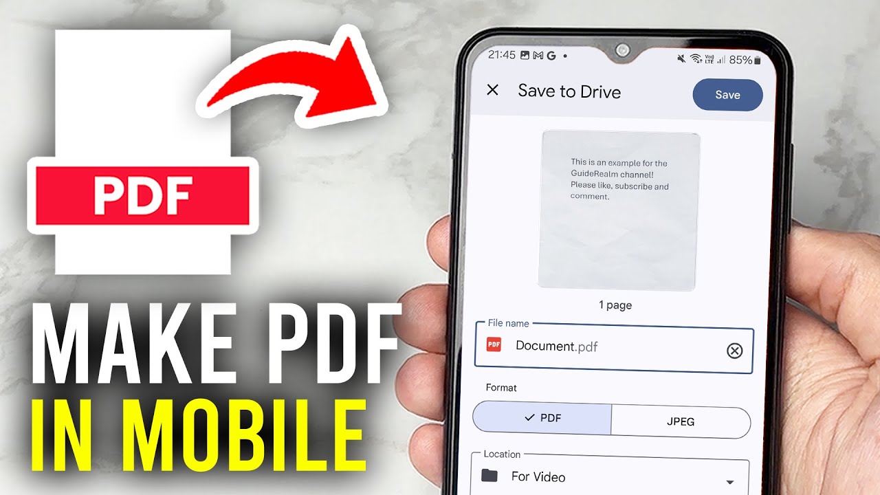 Guide to Creating PDF Files on Mobile Devices