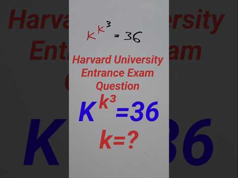 Harvard University Entrance Exam Similar Question #maths #learnhowtosolvetheexponentialequation
