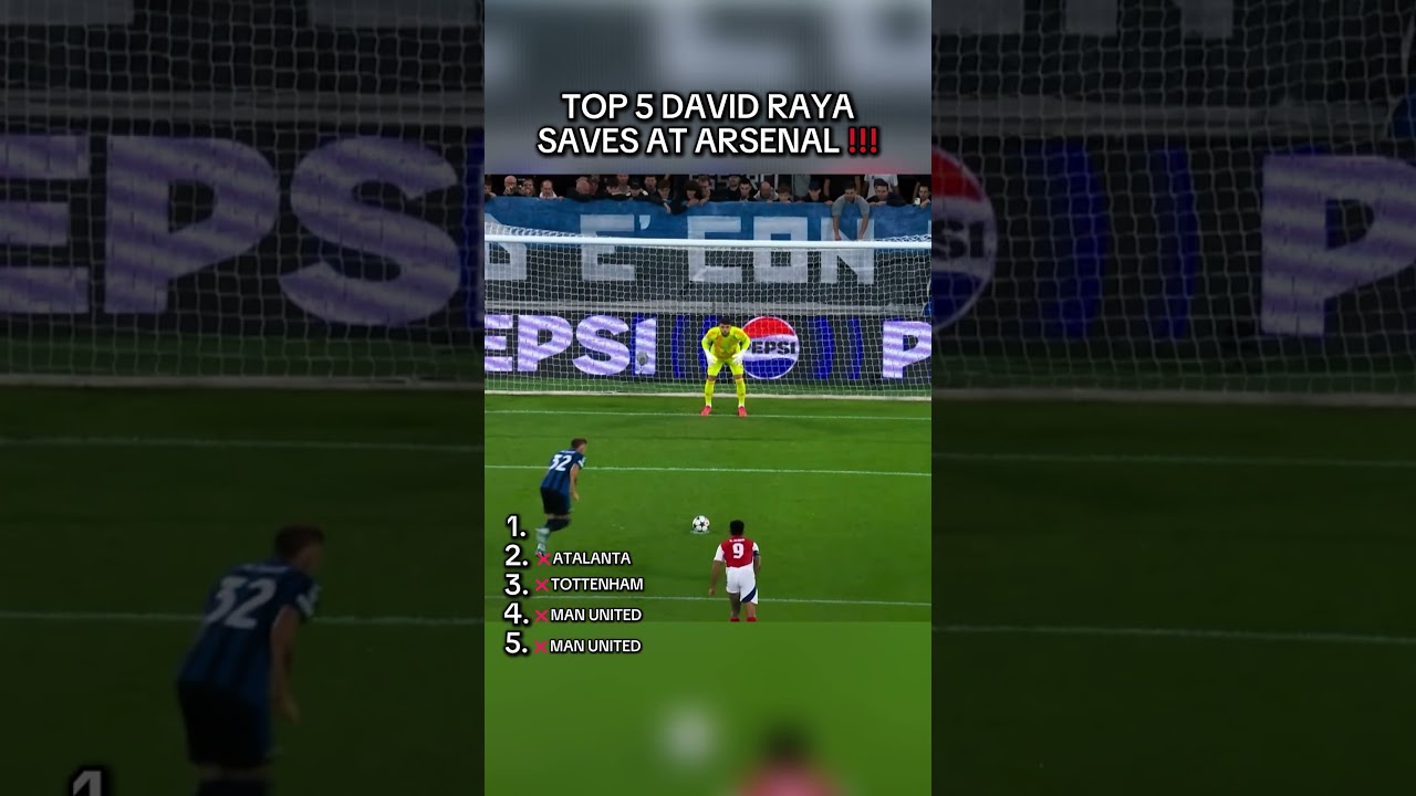 TOP 5 Top 5 Unbelievable David Raya Saves at Arsenal! ⚽🔥