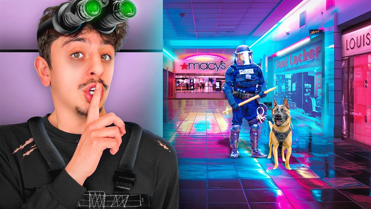 Survived Overnight in a Mall & Got Caught 😱