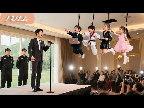 CEO Announce Promotion At Press Event! Unexpect 4 Genius Baby Crash In: “Dad! You’re Under Arrest!”