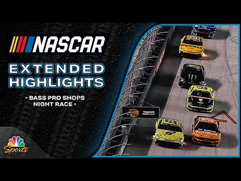 NASCAR Cup Series 2025: Bass Pro Shops Night Race | EXTENDED HIGHLIGHTS | Motorsports on NBC
