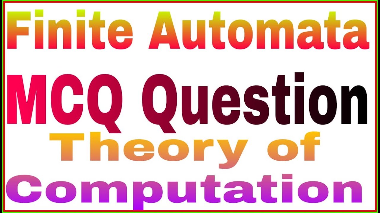 Ultimate MCQ Guide on Finite Automata for Theory of Computation π