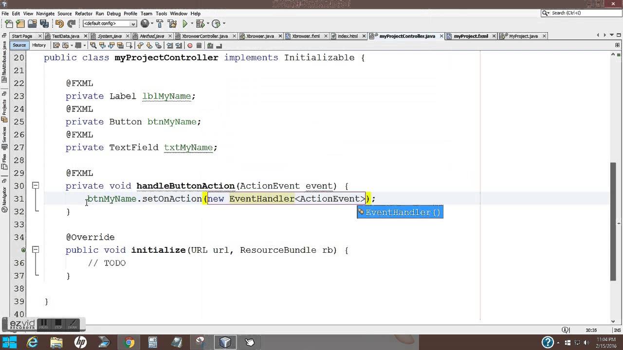 FXML & SceneBuilder: Create Simple GUI