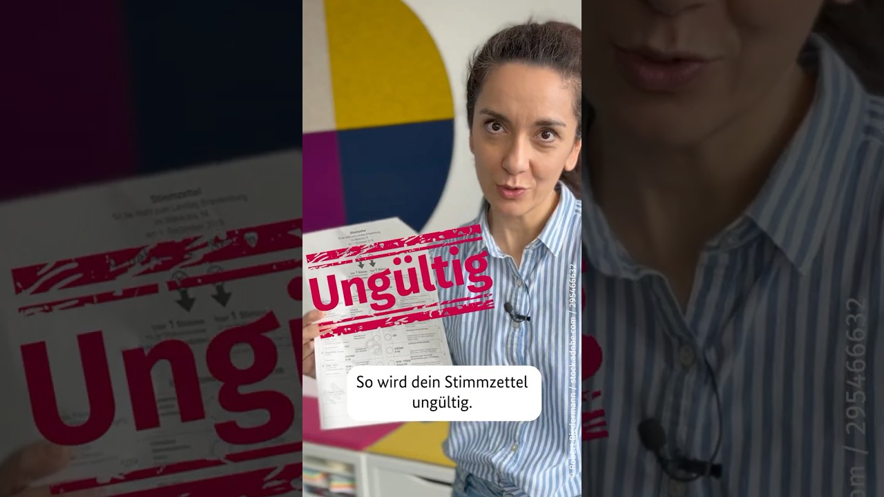 Was darf nicht auf deinem Stimmzettel stehen? 🗳️