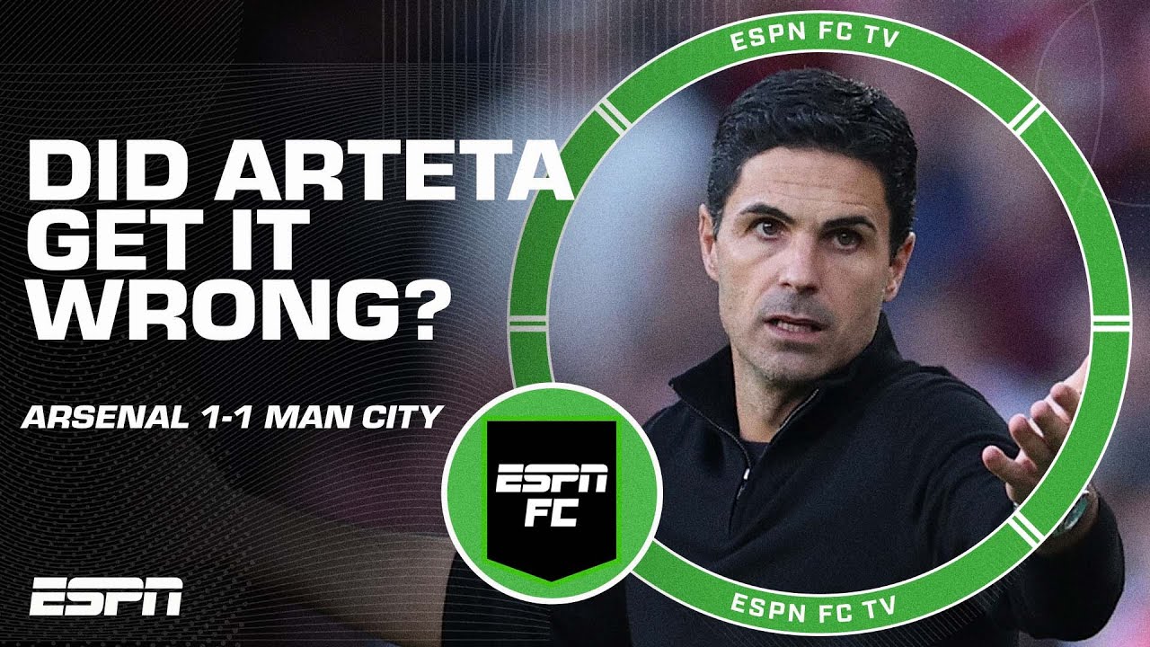 Mikel Arteta’s Strategy Under Fire: Arsenal’s 1-1 Draw with Manchester City ⚽