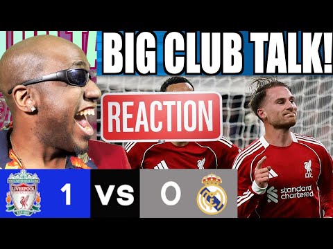 Liverpool Real Madrid REACTION Post Match Analysis | 1-0 | BIG CLUB RESPONSE FROM ARNE SLOT!
