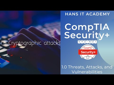 Domain 1.8: Cryptographic attacks - CompTIA Security+ SY0 601