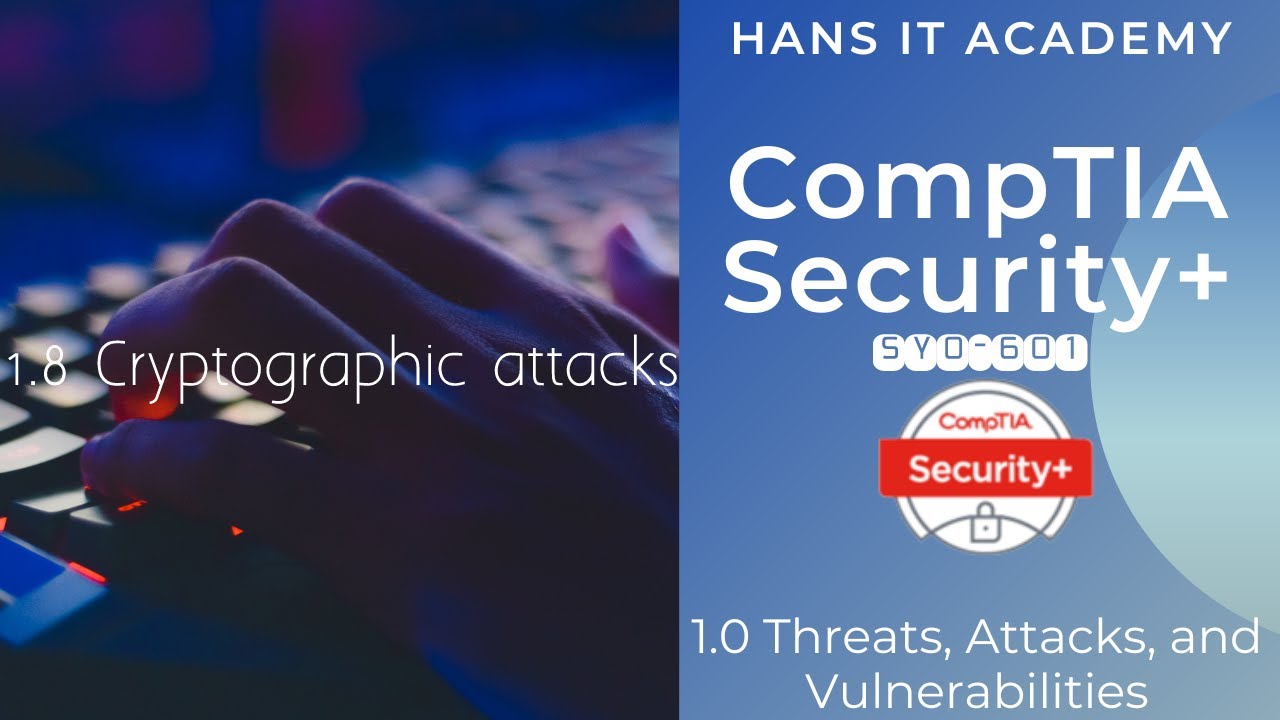 Domain 1.8: Cryptographic Attacks - CompTIA Security+ SY0-601