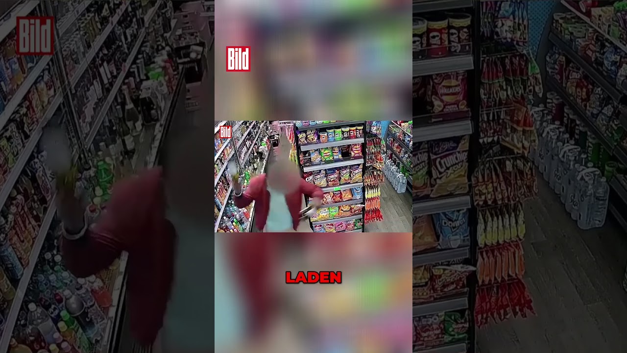 Überfall auf Kiosk: 😅 mit DIESER Reaktion rechneten die Diebe nicht | #shorts
