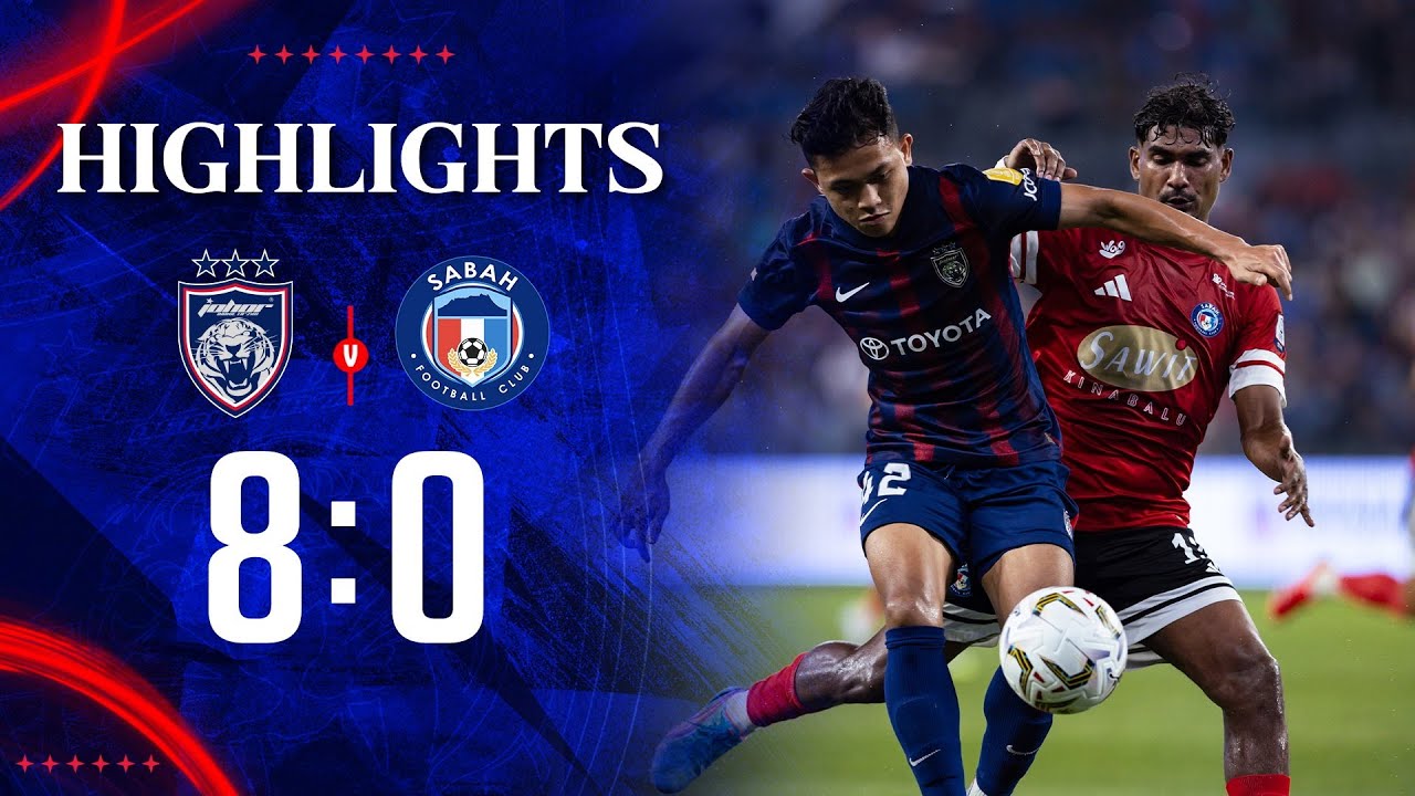 Johor Darul Ta’zim Dominates Sabah FC 8-0 in Super League 2025/26 ⚽