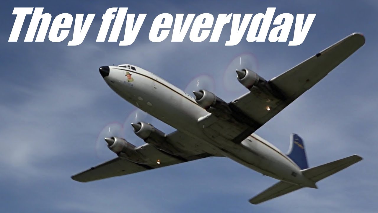 Douglas DC-6 Flying Over Alaska's Remote Towns ✈️