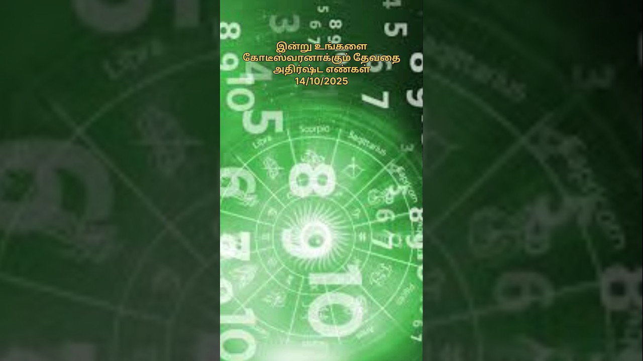 Lucky Number for Today: 14/10/25