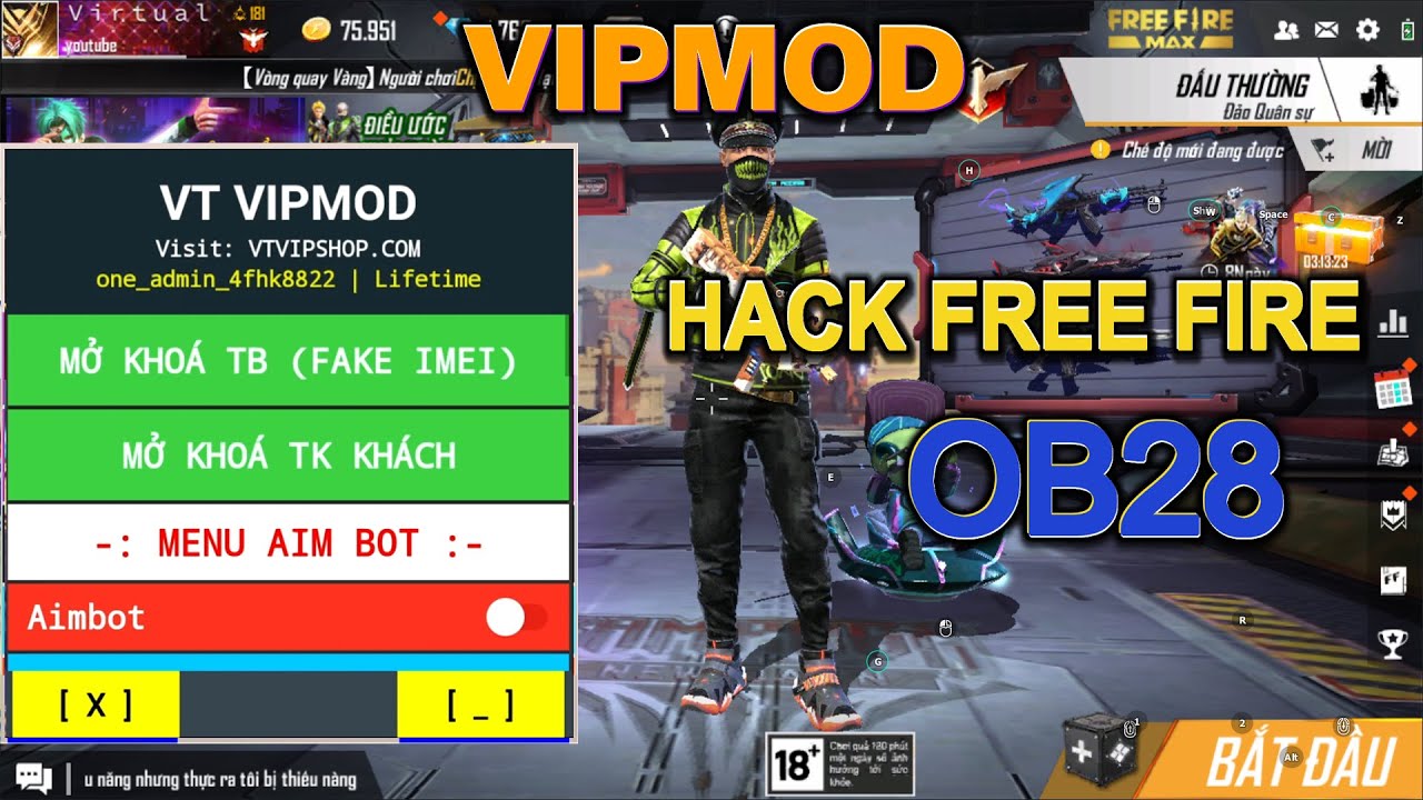 Cập Nhật VIPMOD Hack Free Fire OB28