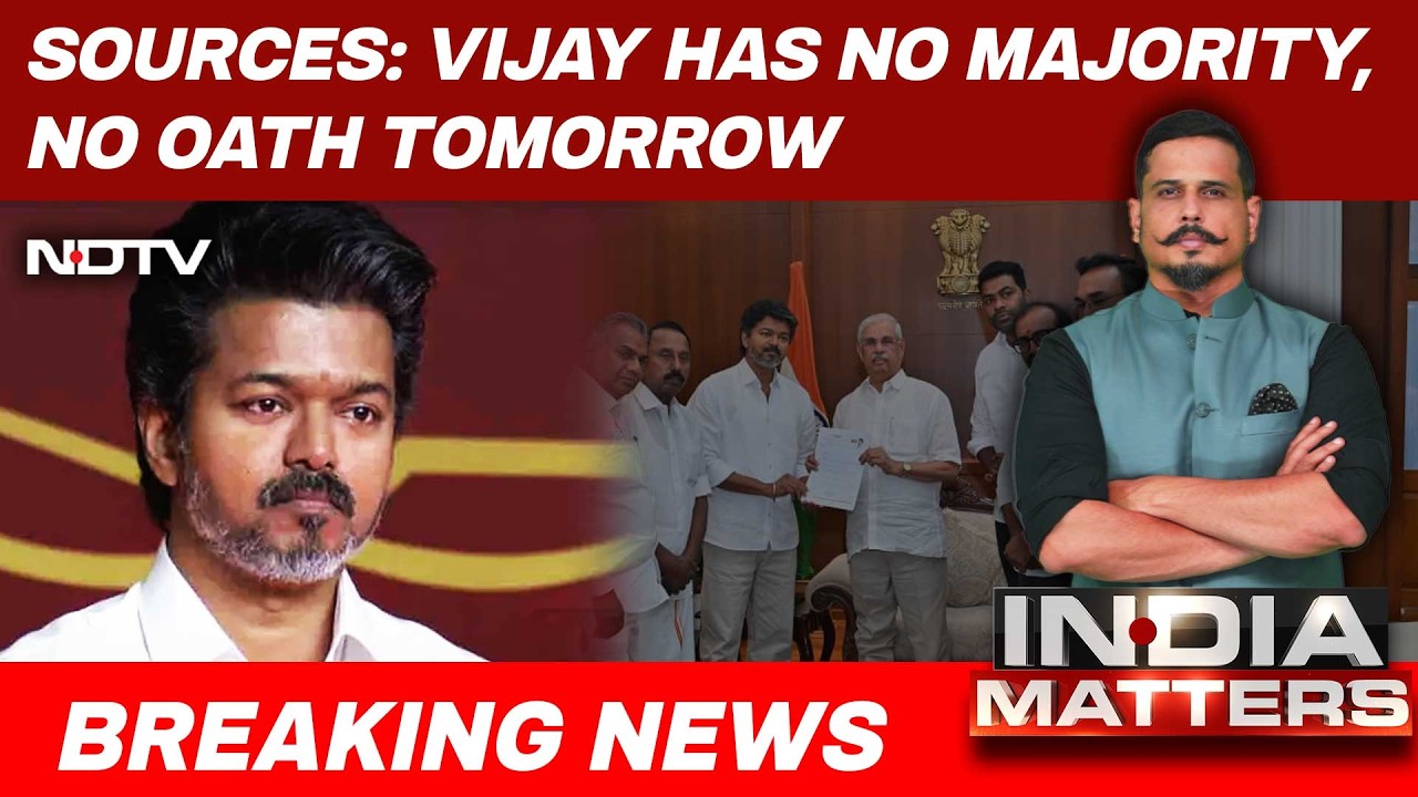 Vijay News LIVE: Tamil Nadu Govt Formation & Protests