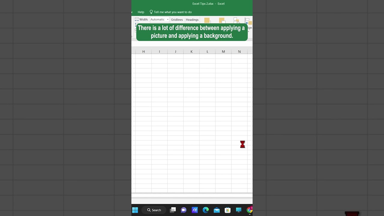 Insert Background in Excel ๐