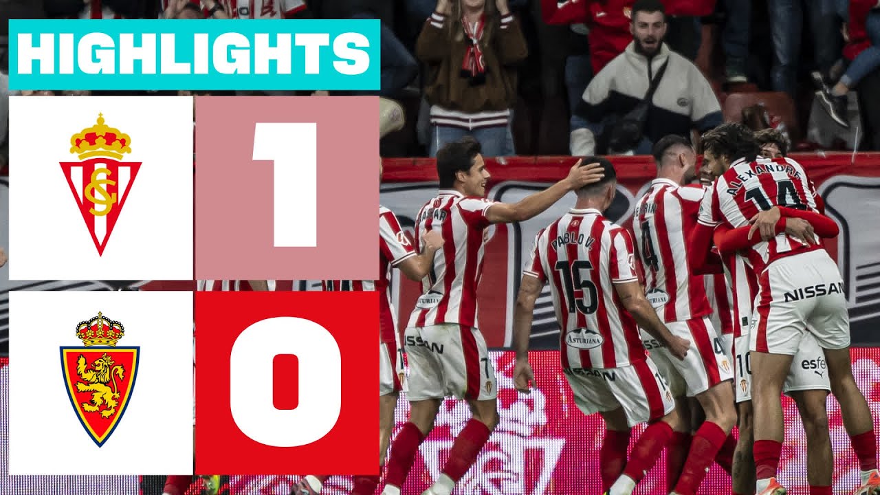 Resumen del Partido: Real Sporting 1-0 Real Zaragoza ⚽