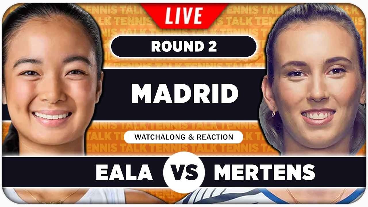 Eala vs Mertens | WTA Madrid 2026 Live 🎾