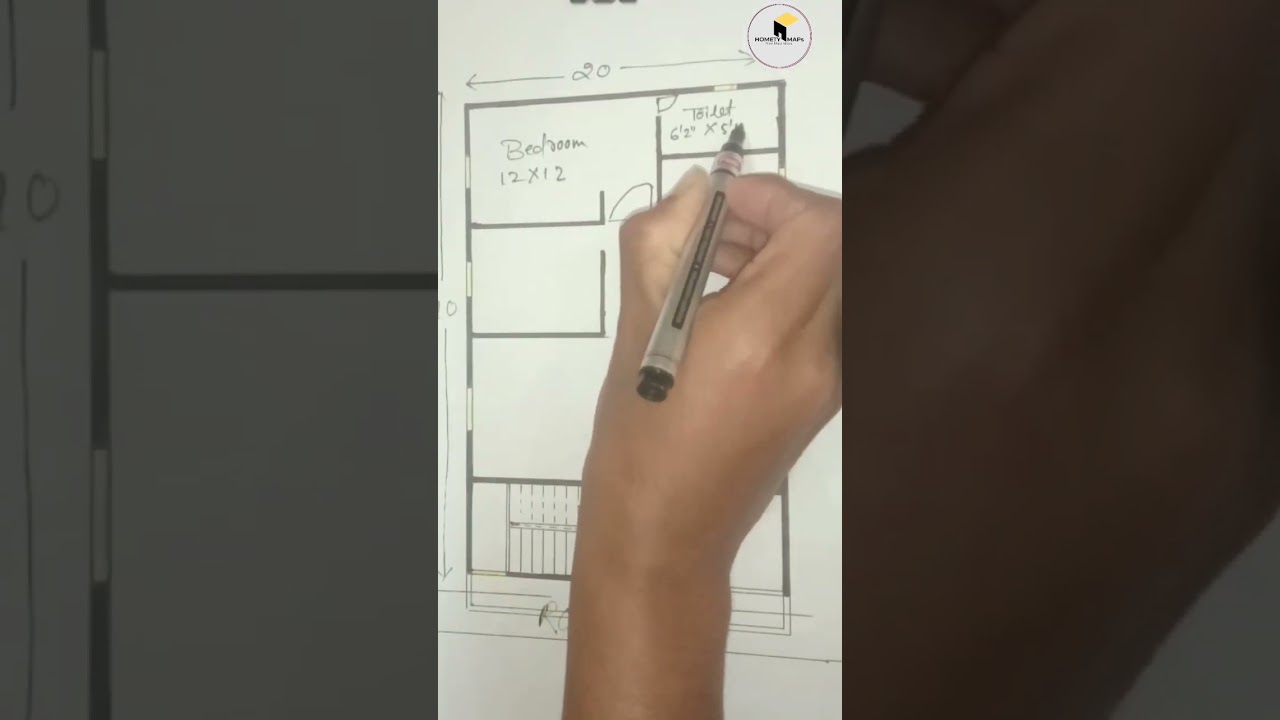 20x40 House Plan | House Map Design