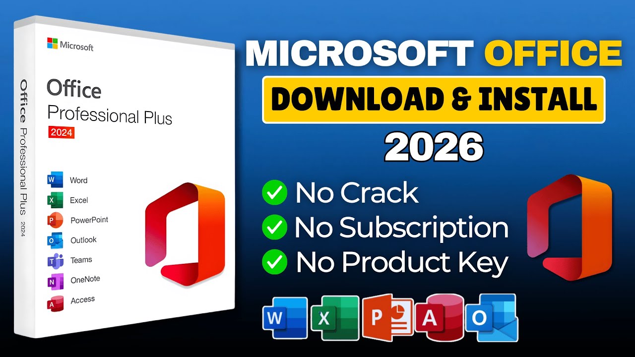 Download & Install Microsoft Office in 2026 [No Crack, No Subscription]