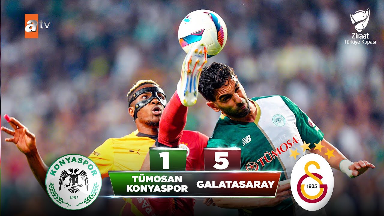 Galatasaray Dominates Tümosan Konyaspor 5-1 in Ziraat Türkiye Kupası Yarı Final 🏆