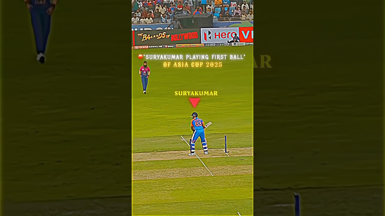 Suryakumar Yadav on First Ball of Asia Cup 💀 #cricket #shorts
