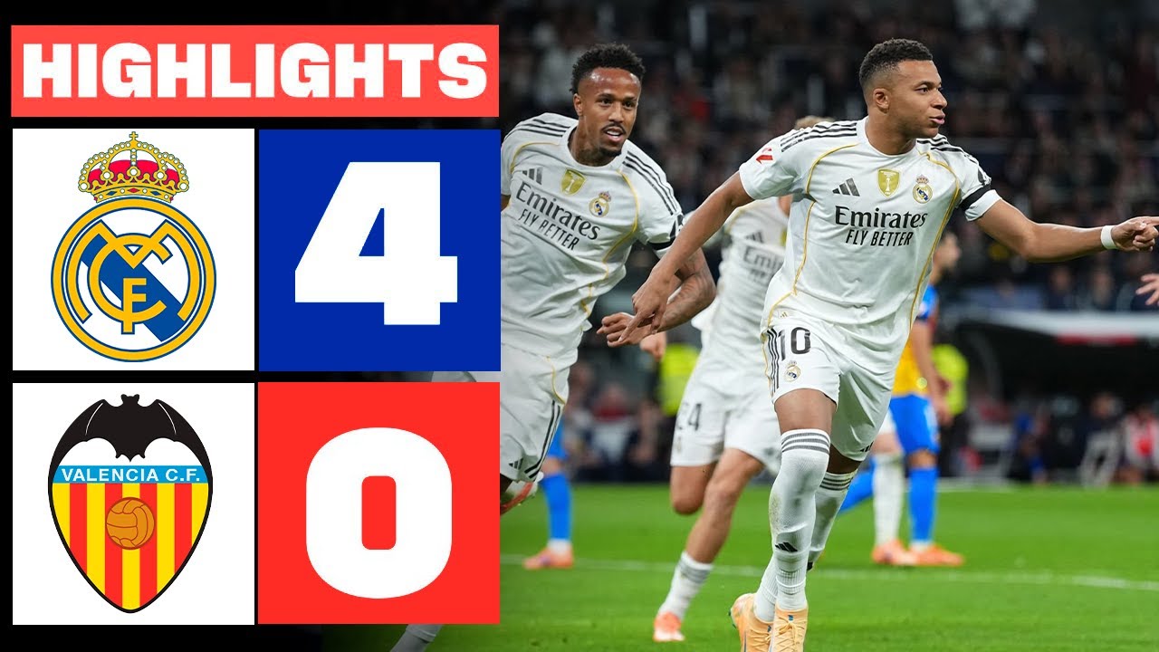 Real Madrid 4-0 Valencia | LaLiga 2025 Highlights ⚽