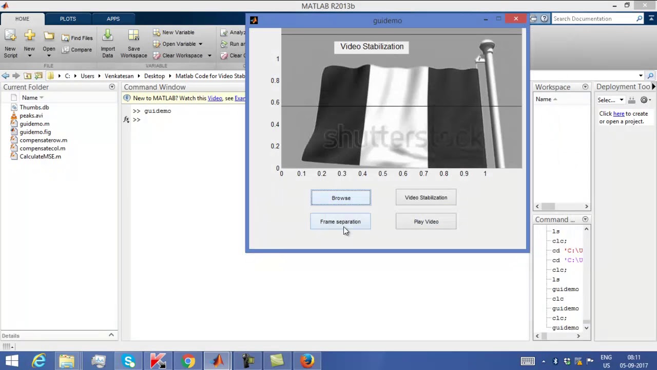 Matlab Code for Video Stabilization