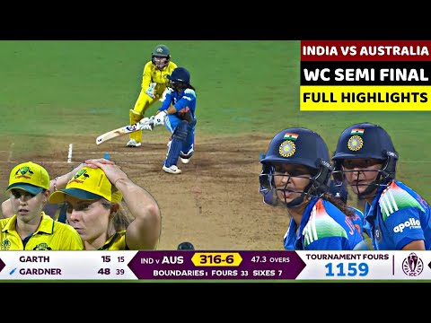 India vs Australia Women's WC 2025 Semifinal Match Highlights | IND vs AUS Women WC 2025 Highlights