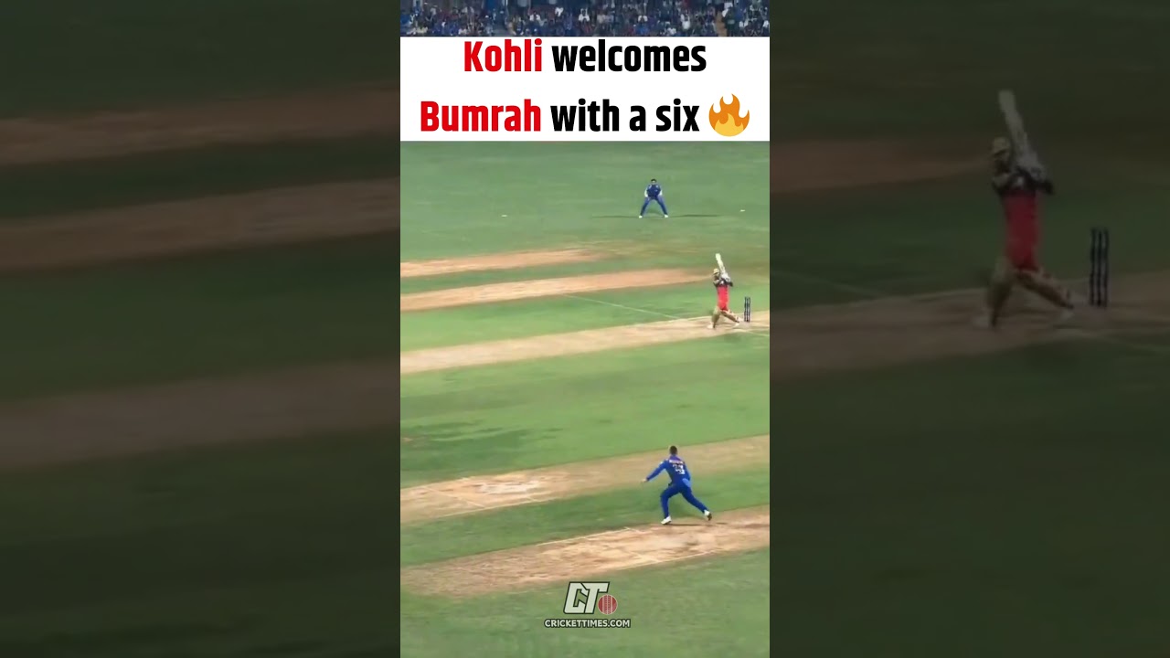 Kohli Welcomes Bumrah with a Six! ๐ฅ | MI vs RCB | IPL 2025 #shorts #ipl2025 #viratkohli #mivsrcb