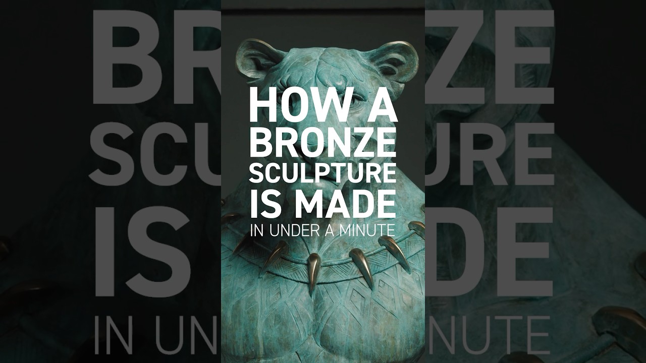 Watch a Bronze Sculpture Come to Life in Just 60 Seconds! 🗿