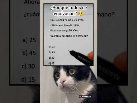 Problema matemático 🐙 | EDADES! 🚩