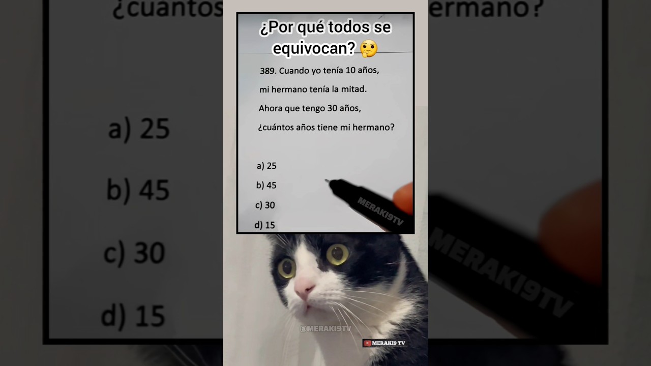 ¿Puedes Resolver Este Desafío de Edades? 🧠 | Solo para Mentes Brillantes