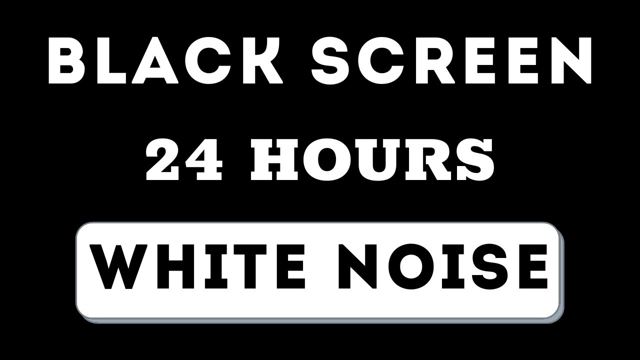 White Noise | Black screen - No ads - 24 hours | Sleep, Study, Focus