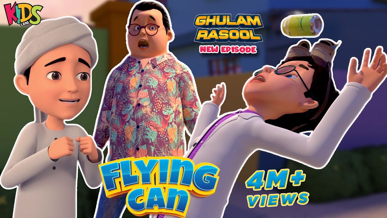 Babloo Aur Usaid Ka Flying Can | New Ghulam Rasool Episode | 3D Animation Cartoon | Kids Land