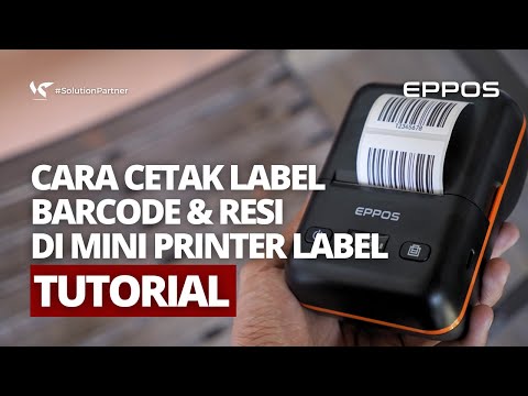 CARA CETAK LABEL BARCODE & RESI DARI HP DI PRINTER EPPOS EP5858L PAKE OPENLABEL