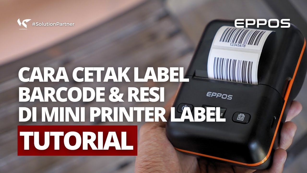 Cetak Barcode & Resi di HP dengan EPPOS EP5858L 📱